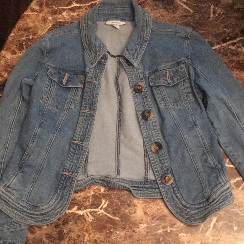 Dress barn light wash jean jacket
